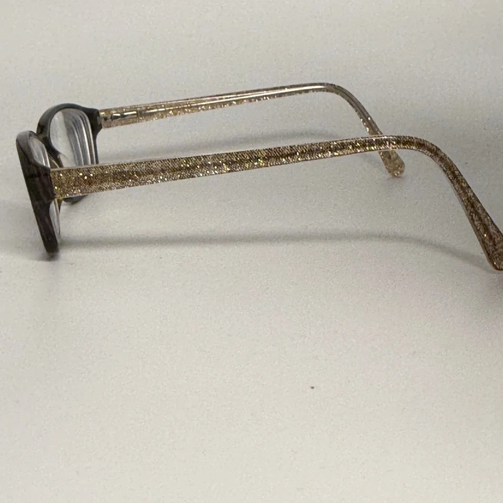 Vera Wang V908 HN Eyeglasses Tortoise Gold Glitter Frames 54-16-140 Womens